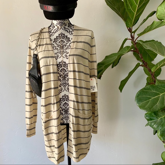 🔥🔥BILLABONG - STRIPED COOL WHIP CARDIGAN 🔥🔥 - Picture 3 of 7